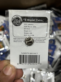2005 NEW YORK METS MIGUEL CAIRO #3 COLLECTIBLE PIN HUGE LOT OVER 500+ -MLB PROMO