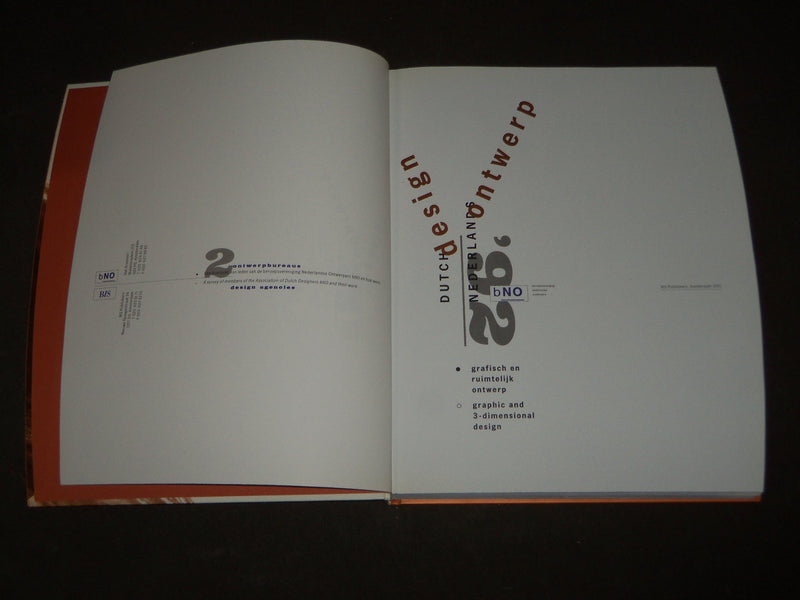 1992 DUTCH GRAPHIC AND 3-DIMENSIONAL DESIGN BOXED SET OF 2 BOOKS - KD 4985