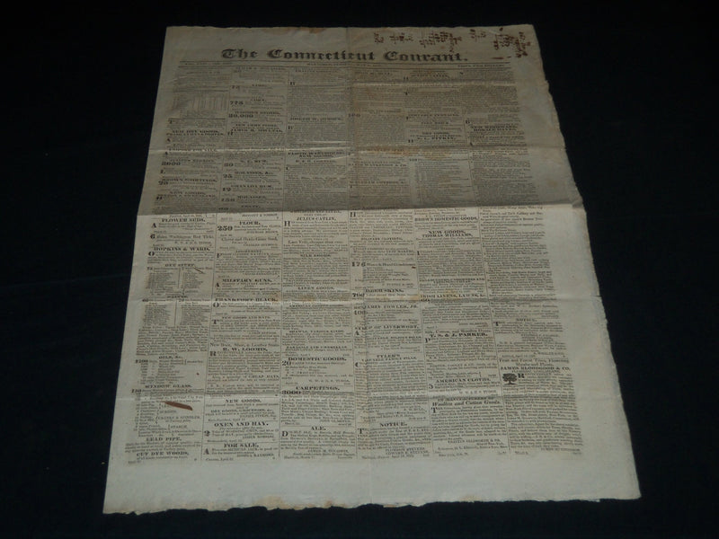 1828 MAY 6 THE CONNECTICUT COURANT NEWSPAPER - HARTFORD - NP 4177