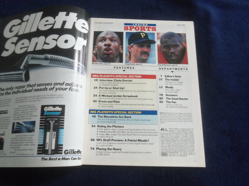 1991 MAY INSIDE SPORTS MAGAZINE - NHL PLAYOFFS PREVIEW - F 253K