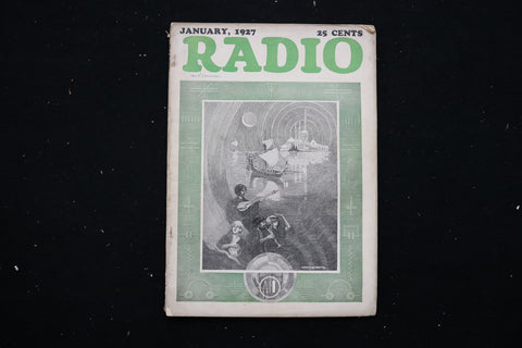 1927 JANUARY RADIO MAGAZINE - GREAT FRONT COVER - E 11159