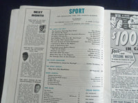 1953 MAY SPORT MAGAZINE - BOB LEMON COVER - ST 7237