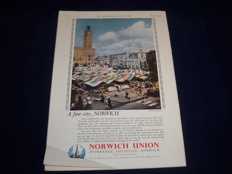 1955 MAY 24 ILLUSTRATED LONDON NEWS MAGAZINE - GENERAL DE GAULLE - E 8025