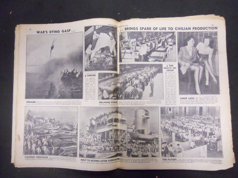 1945 AUGUST 19 NEW YORK SUNDAY NEWS - JAP ENVOYS LEAVE TOKYO FOR MANILA- NP 2280