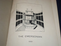 1931-1932 EMERSONIAN EMERSON COLLEGE YEARBOOK LOT OF 2 - BOSTON MA - YB 862