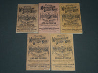 1884-1902 PIERCE'S MEMORANDUM ACCOUNT BOOK LOT OF 5 - O 1736