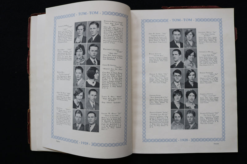 1928 TOM TOM OWEGO FREE ACADEMY YEARBOOK - OWEGO NEW YORK - SOFTCOVER - YB 3473