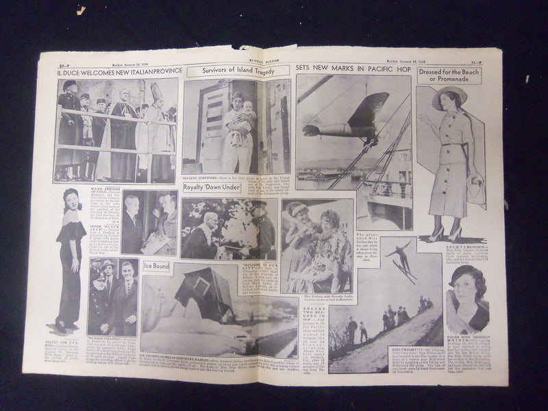 1935 JANUARY 20 NEW YORK SUNDAY MIRROR - FEDERAL ATTACK UNNERVES BRUNO - NP 2248