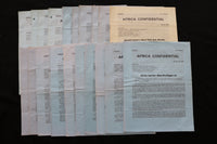 1974 AFRICA CONFIDENTIAL NEWSLETTER - LOT OF 20 - K 2410