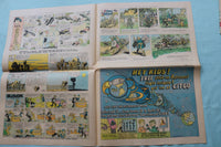 1963-1969 MILWAUKEE JOURNAL SUNDAY COLOR COMIC SECTIONS - LOT OF 3 - NP 9177