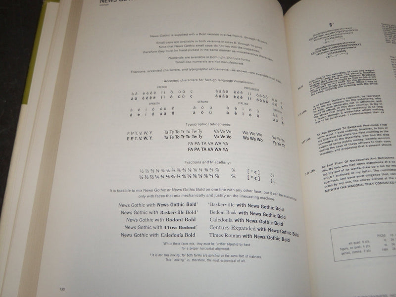 1965 GRAPHIC ARTS TYPE BOOK VOLUME 2 - FONTS OF ALL SHAPES & SIZES - KD 729K