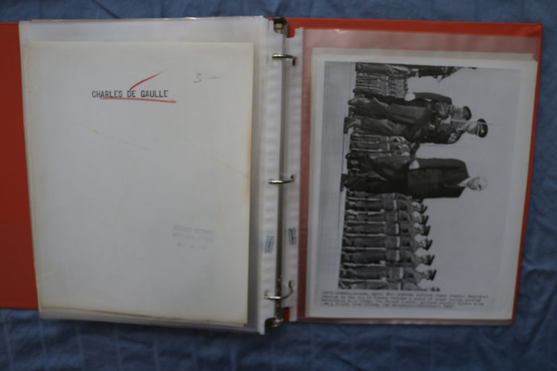 CHARLES DE GAULLE ORIGINAL NEWS PHOTOS BOOK #1 - 87 PHOTOS - #47