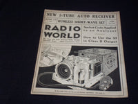 1933 JUNE 17 RADIO WORLD MAGAZINE NICE ELECTRONICS COVERS & ADS - E 2808