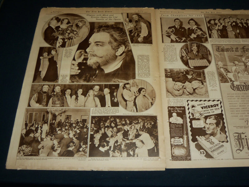 1937 DECEMBER 5 NEW YORK TIMES ROTO PICTURE SECTION - JOSEF HOFMANN - NT 9389
