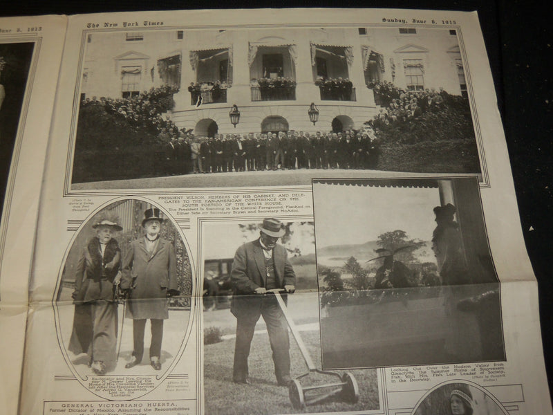 1915 JUNE 6 NEW YORK TIMES PICTURE SECTION - ARMY & NAVY BASEBALL - NP 5481