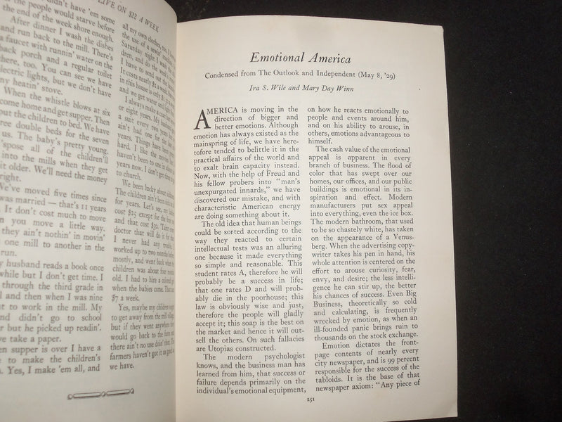 1929 JULY THE READER'S DIGEST SOFTCOVER BOOK - NUMBER 87 - J 9931