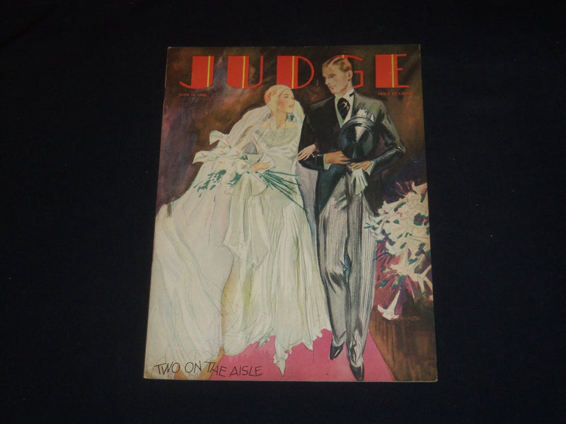 1930 JUNE 14 JUDGE MAGAZINE - TWO ON THE AISLE - ST 5635