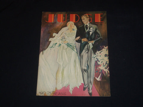 1930 JUNE 14 JUDGE MAGAZINE - TWO ON THE AISLE - ST 5635