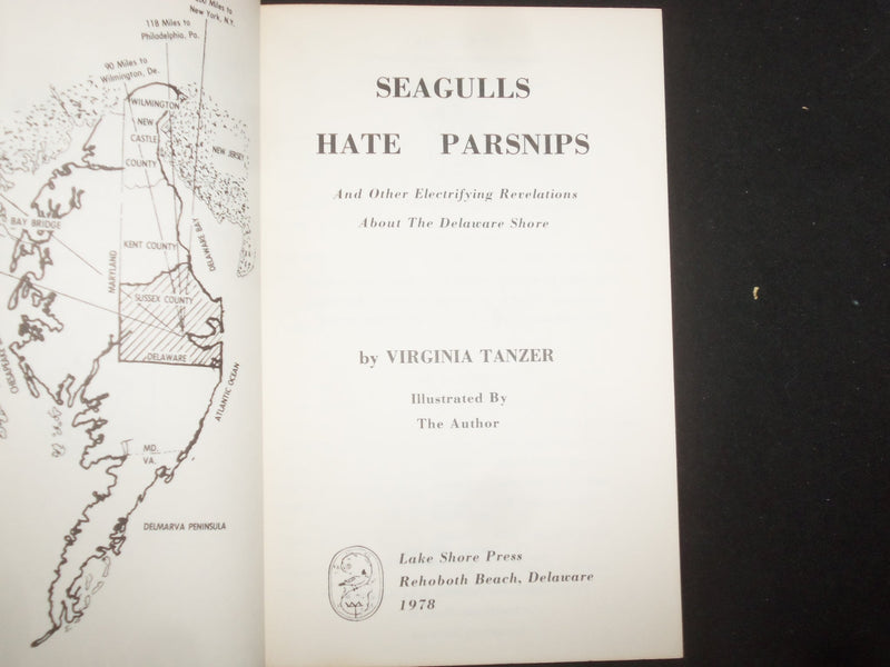 1978 SEAGULLS HATE PARSNIPS SOFTCOVER BOOK SIGNED BY VIRGINIA TANZER - KD 9299