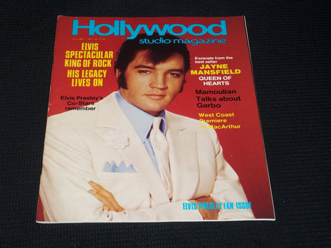 1977 OCTOBER HOLLYWOOD STUDIO MAGAZINE - ELVIS PRESLEY FRONT COVER - E 3437