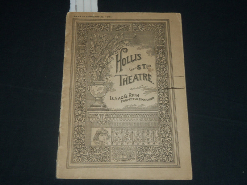 1904 THE MARRIAGE OF KITTY - HOLLIST ST. THEATRE PROGRAM - J 5677