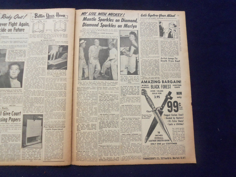 1956 JULY 29 SUNDAY MIRROR NEWSPAPER - PORT COPS QUIT IN V-GIRL PROBE - NP 6740