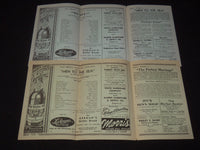 1945 NUANGOLA'S GROVE THEATRE PROGRAMS LOT OF 5 - NUANGOLA, PA - K 709