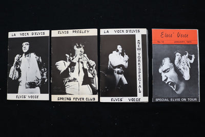 1972-1973 ELVIS PRESLEY VOICE MAGAZINES - LOT OF 4 - K 2448