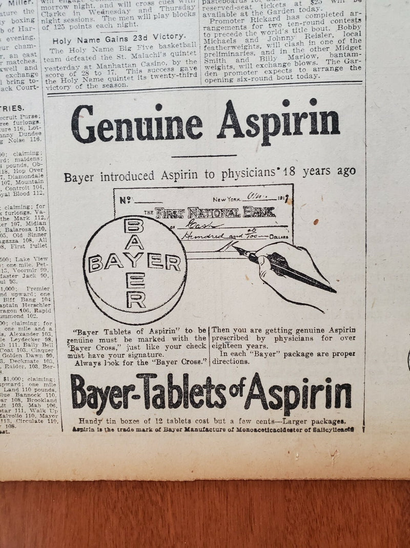 1921 JANUARY 10 NEW YORK TIMES-DANIELS ORDERS INQUIRY OF BALLOON FLIGHT- NT 8089