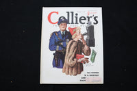 1937 NOV 13 COLLIER'S MAGAZINE - A POLICEMAN AND WOMAN ON PHONE COVER - E 11027