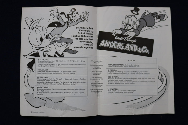 1966 CIRKUS SCHUMANN SOFTCOVER PROGRAM - DUTCH TEXT - K 602
