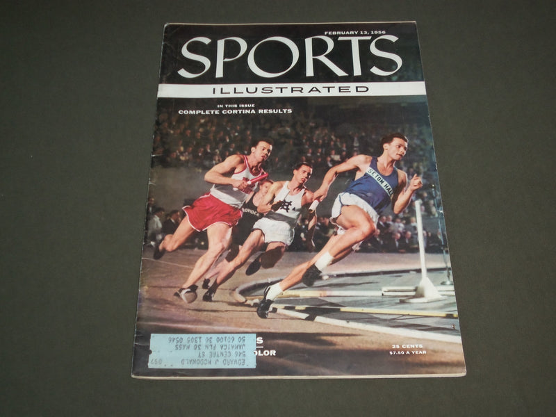 1956 FEBRUARY 13 SPORTS ILLUSTRATED MAGAZINE - RELAY RUNNERS - SP 8774