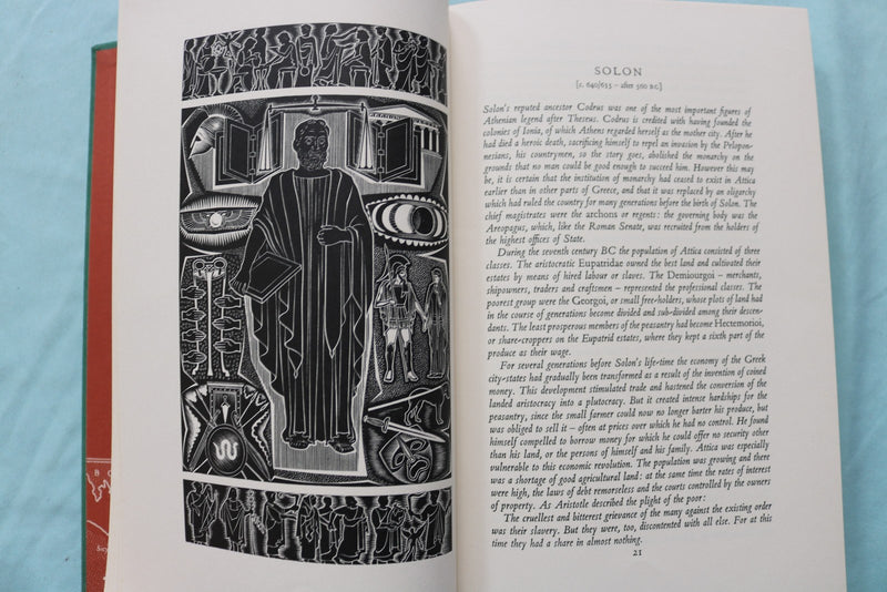1967 THE RISE AND FALL OF ATHENS HARDCOVER BOOK - PLUTARCH- KD 9672