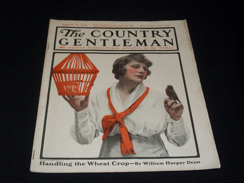 1918 AUGUST 10 THE COUNTRY GENTLEMAN MAGAZINE ILLUSTRATED COVER ART - E 2877