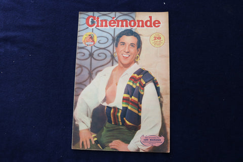 1948 MAY 18 CINEMONDE MAGAZINE - LUIS MARIANO- GENE TIERNEY COVER - E 23908