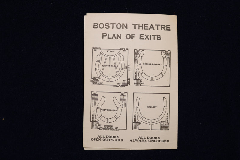 1911 DECEMBER 11 BEH-HUR PROGRAM - BOSTON THEATRE - LOT OF 2 - K 1649