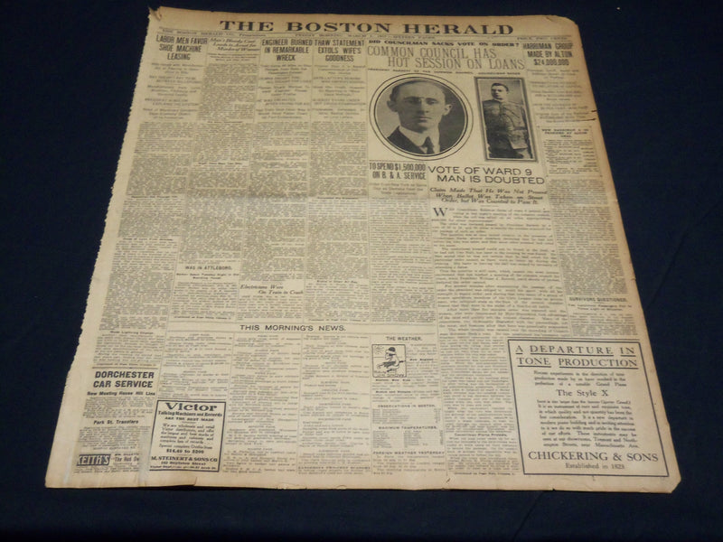 1907 MARCH 1 THE BOSTON HERALD - DID COUNCILMAN SACKS VOTE ON ORDER - BH 389