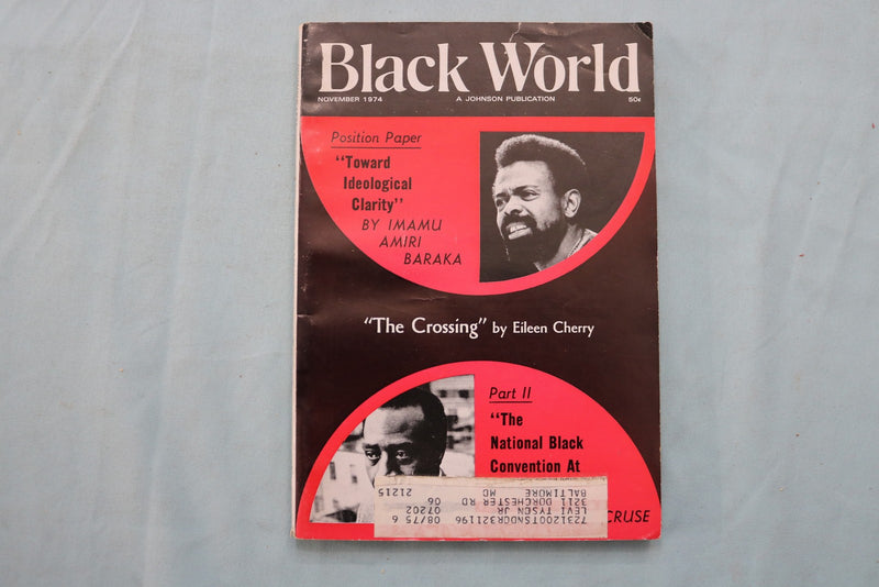 1974 NOVEMBER BLACK WORLD MAGAZINE - THE CROSSING BY EILEEN CHERRY - K 3367