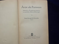 1929 ARZTE ALS PATIENTEN HARDCOVER BOOK VON PROF. A. GROTJAHN - GERMAN- KD 8996