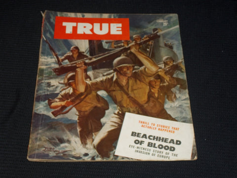 1944 FEBRUARY TRUE MAGAZINE - THE MAN'S ISSUE FRONT COVER - E 3829