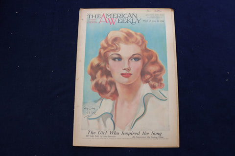 1949 MAY 22 AMERICAN WEEKLY MAGAZINE - MY GAL SAL COVER - E 22648