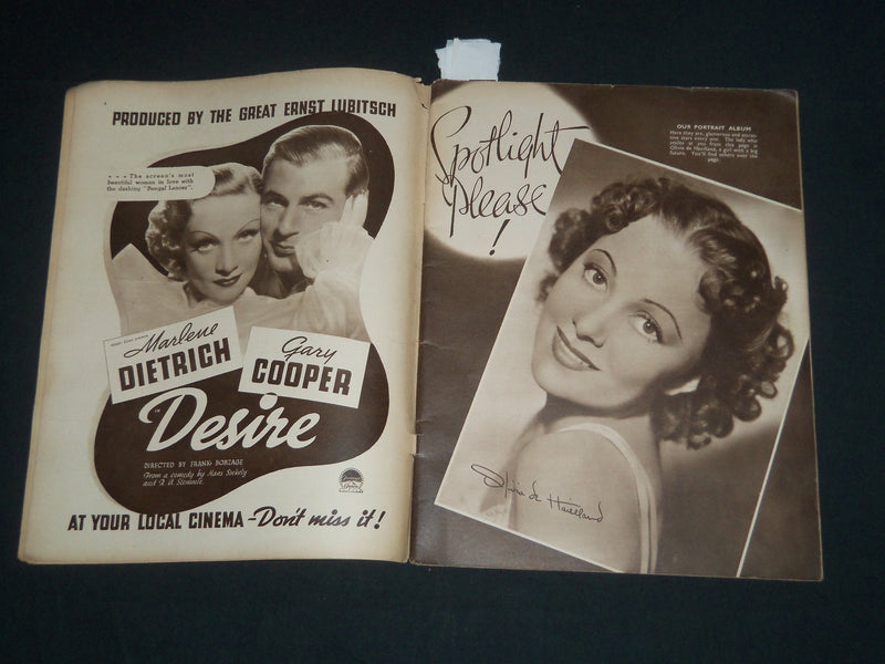 1936 SCREEN PICTORIAL SUMMER ANNUAL MAGAZINE - PUB. IN U. K - J 4178