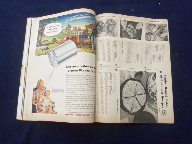 1945 JANUARY BETTER HOMES & GARDENS MAGAZINE - NICE ILLUSTRATED COVER - SP 6118D