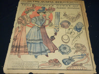 1907 THE BOSTON HERALD SUNDAY WOMAN'S MAGAZINE SECTIONS LOT OF 8 - UP 95