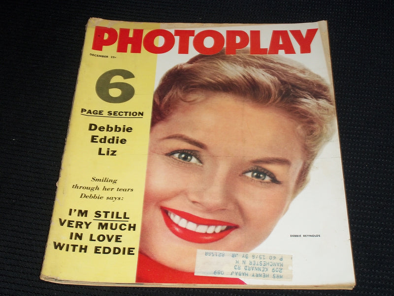 1958 DECEMBER PHOTOPLAY MAGAZINE - DEBBIE REYNOLDS FRONT COVER - E 1791