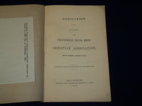 1874 PROVIDENCE YOUNG MEN'S CHRISTIAN ASSN. ROOMS DEDICATION BOOK - J 4538
