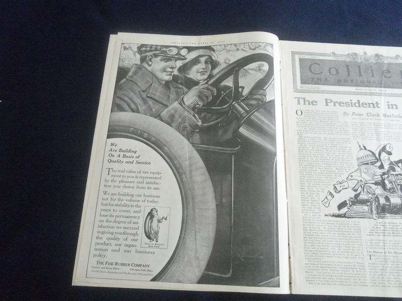 1914 APRIL 18 COLLIER'S MAGAZINE - THE PRESIDENT IN PRACTICE - ST 7095
