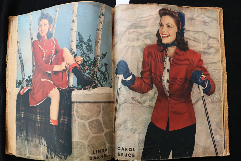 1940'S MOVIE STARS SCRAPBOOK - CAROLE LOMBARD - RITA HAYWORTH - E 24880