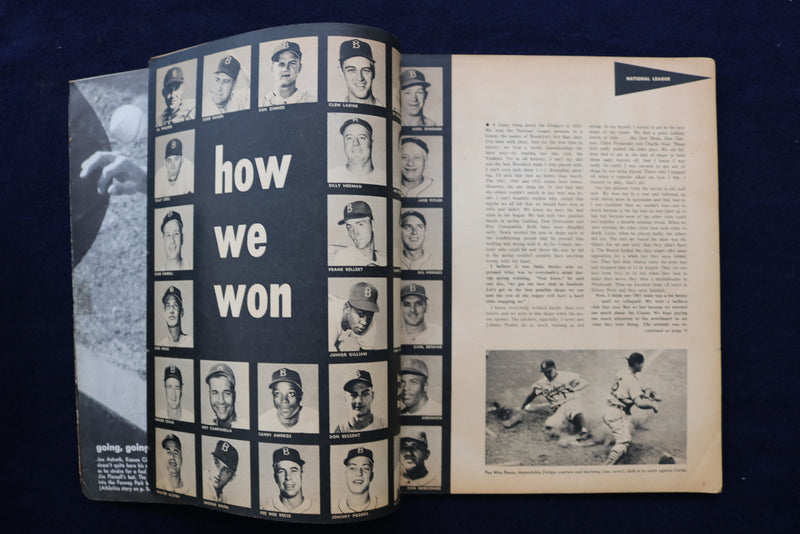 1956 BASEBALL ANNUAL MAGAZINE - PEE WEE REESE COVER - E 11889