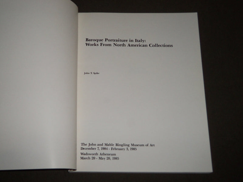 1984 BAROQUE PORTRAITURE IN ITALY SOFTCOVER ART CATALOG - NICE PRINTS - KD 5067